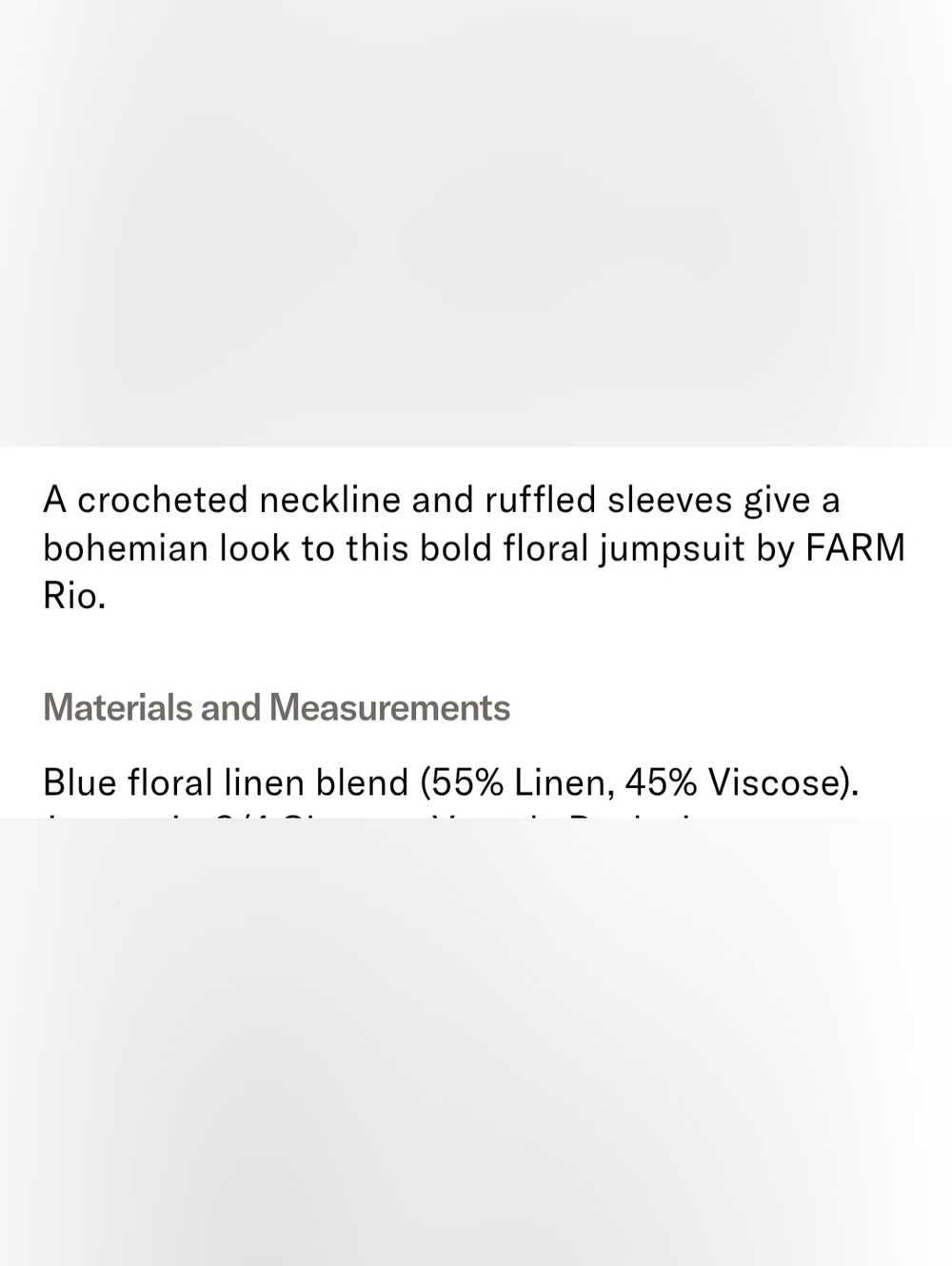 NWOT Farm Rio Full Of Flowers Jumpsuit - Picture 7 of 7